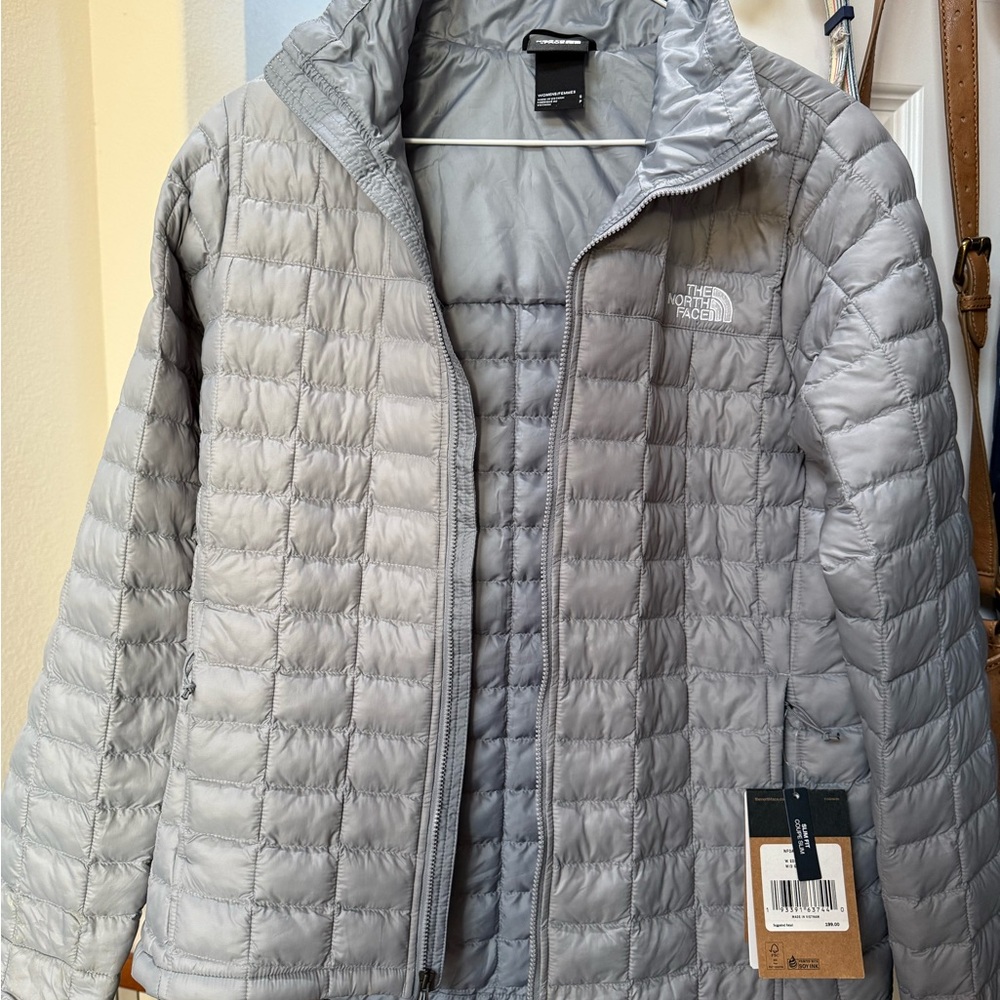The North Face Silver Quilted Jacket THERMOBALL